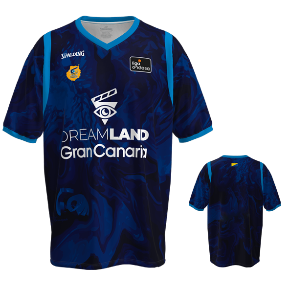 CAMISETA DE CALENTAMIENTO AZUL ACB 24/25