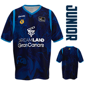 CAMISETA DE CALENTAMIENTO AZUL JUNIOR ACB 24/25