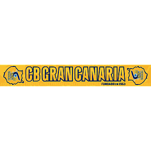 BUFANDA CBGC AMARILLA FLECOS AZULES