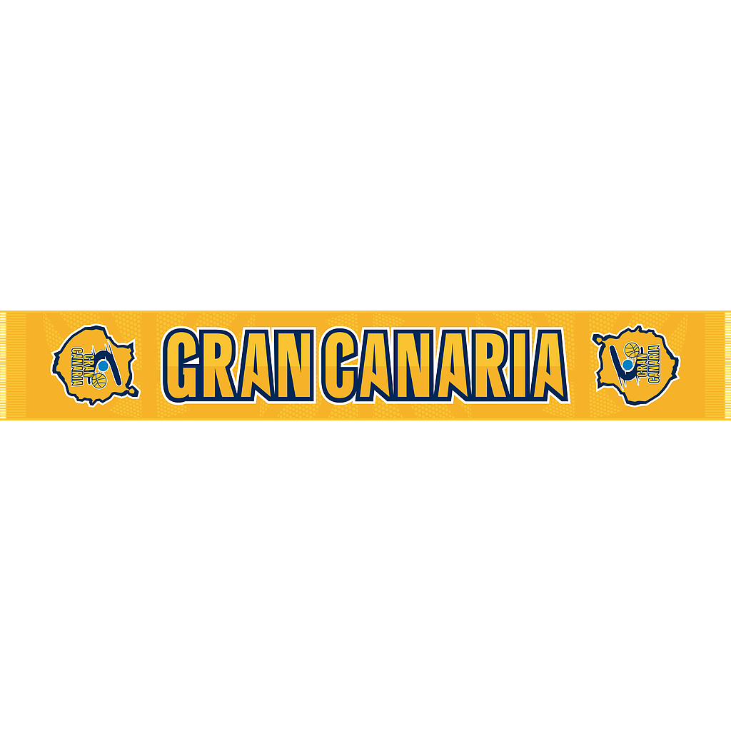 BUFANDA CBGC AMARILLA FLECOS AMARILLOS