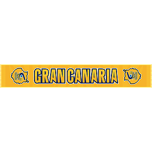 BUFANDA CBGC AMARILLA FLECOS AMARILLOS