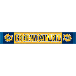 BUFANDA CBGC AMARILLA EXTREMOS AZULES